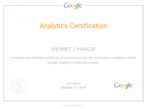 Google Analytics Certified Consultant